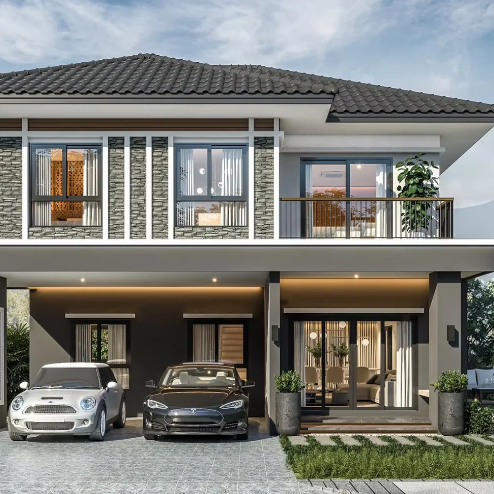 บ้านเดี่ยว 2 ชั้น