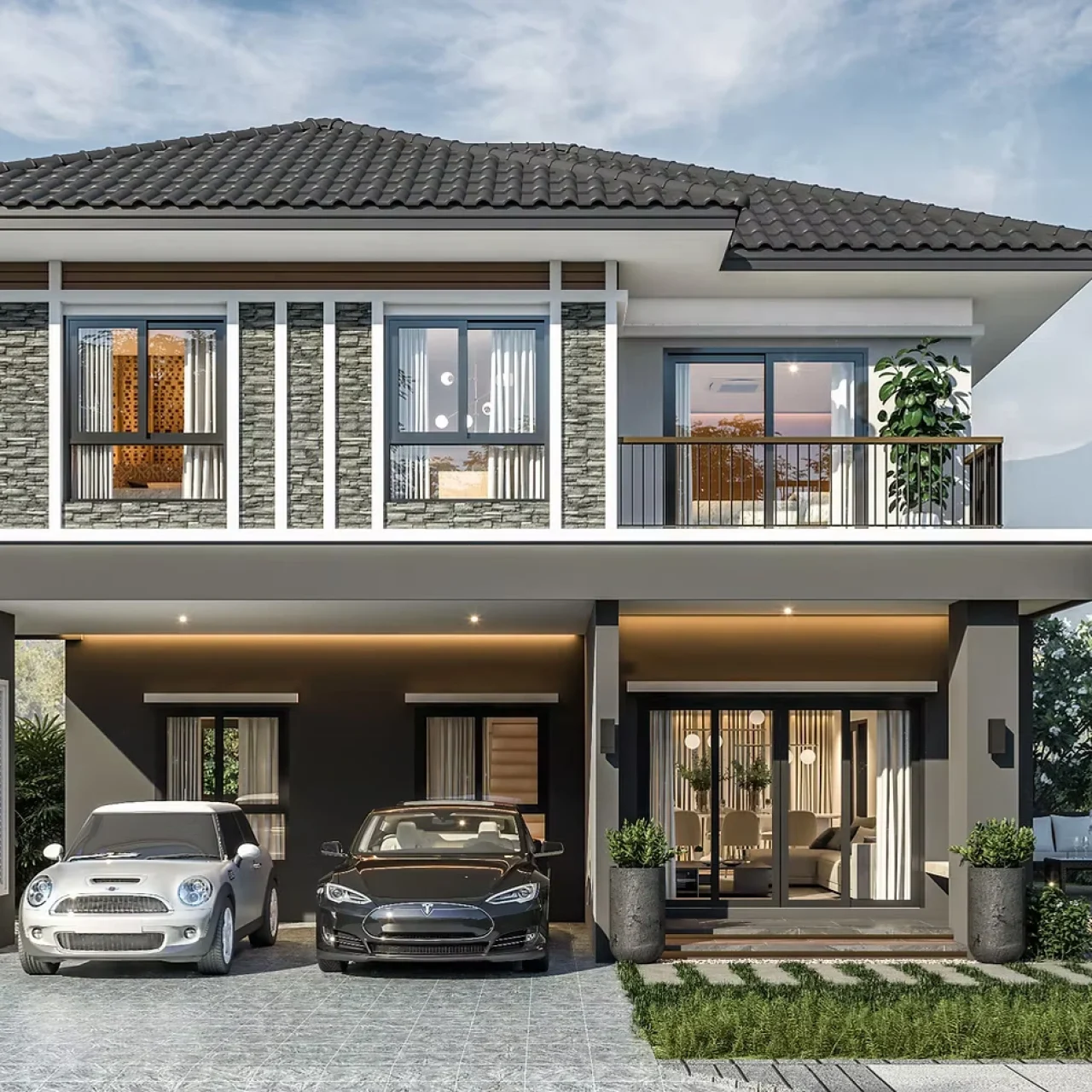 บ้านเดี่ยว 2 ชั้น